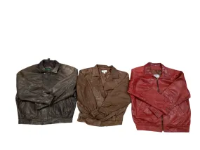 90s Leather Bomber Jackets - 7 pcs - 19/9/24