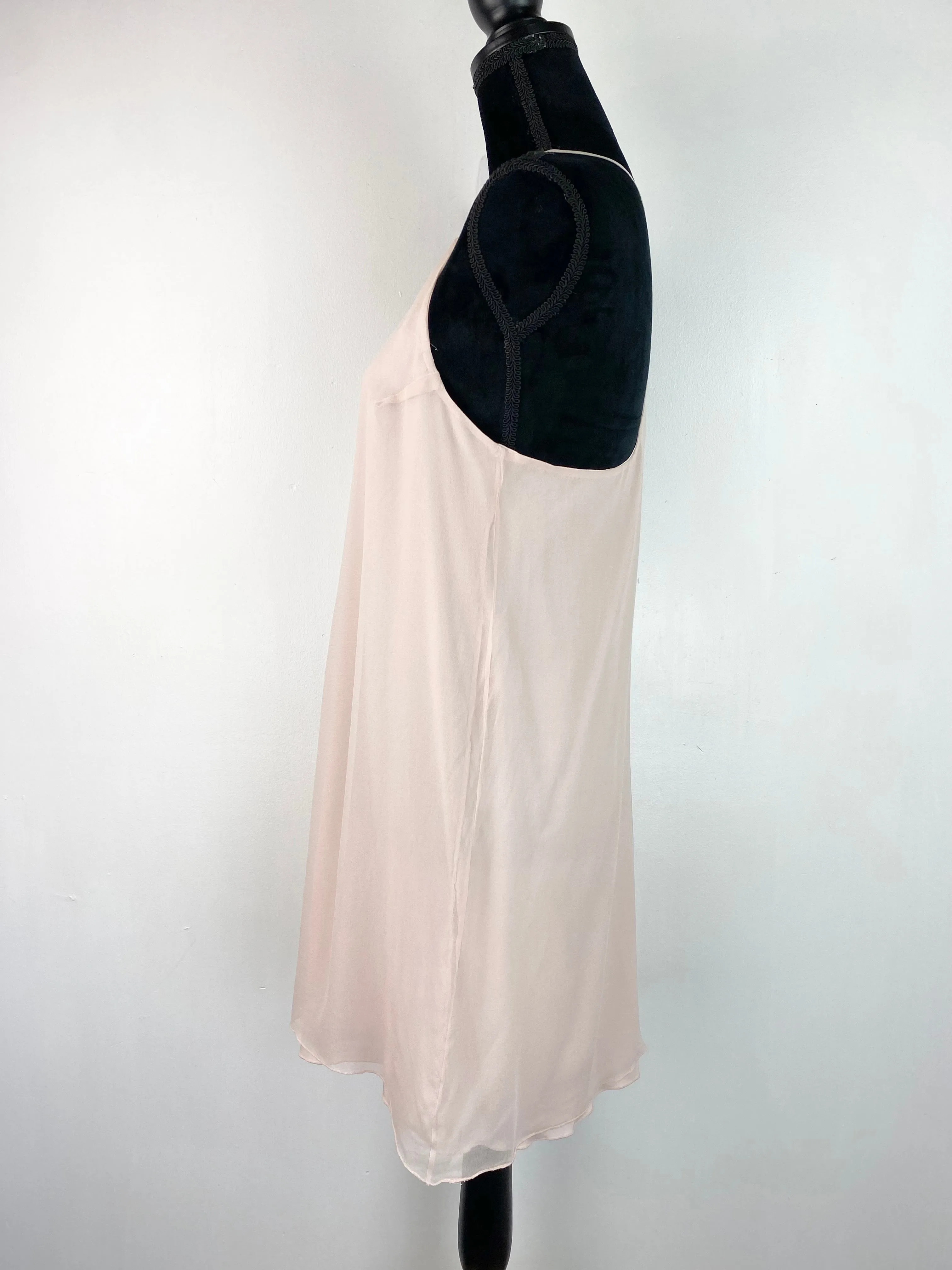 Alice   Olivia Baby Pink Silk Slip - AU 6 / 8