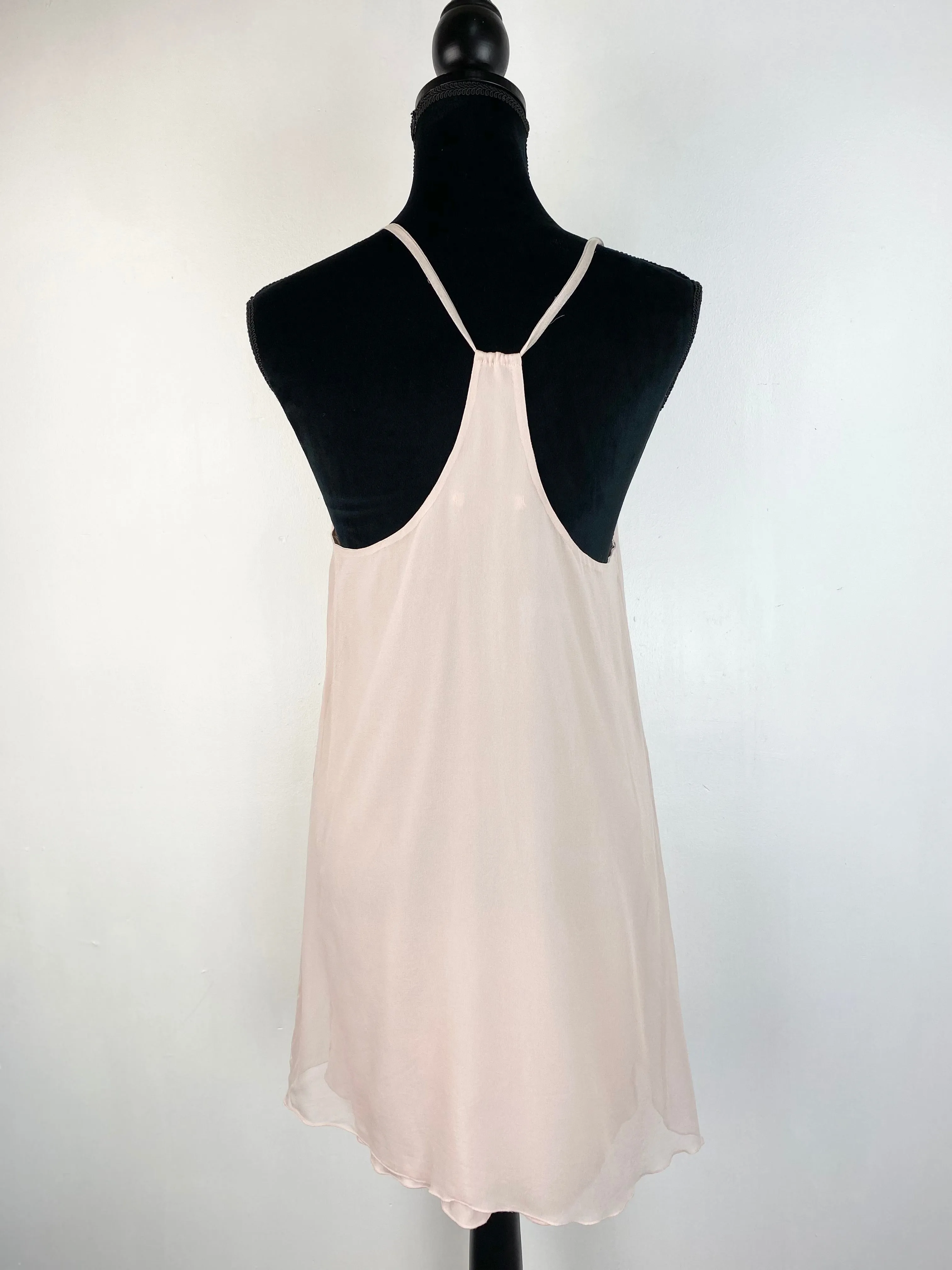 Alice   Olivia Baby Pink Silk Slip - AU 6 / 8