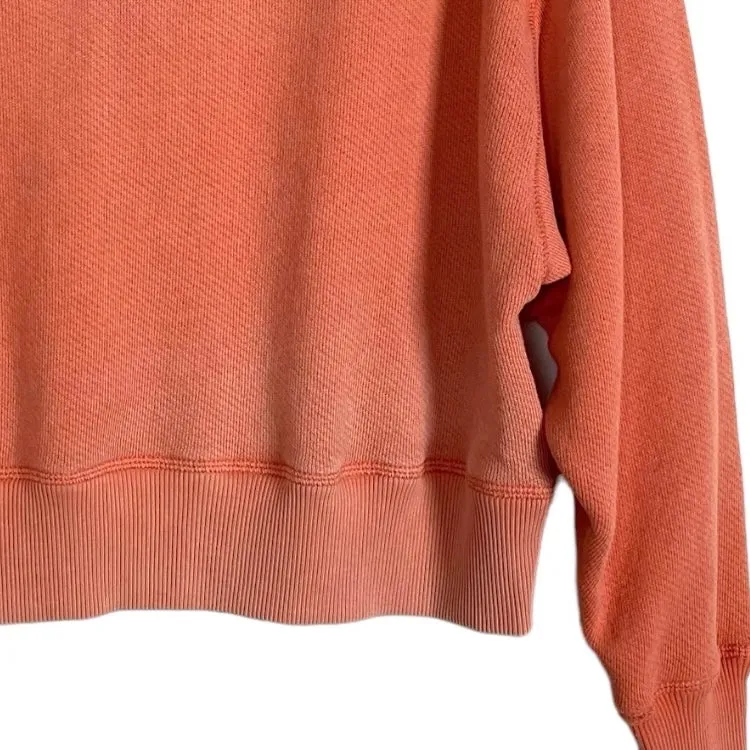 American Eagle Peach Quarter Snap Pullover- Size S (see notes)