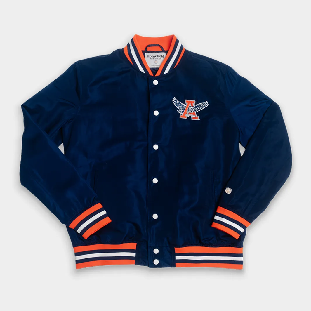 Auburn Tigers Retro War Eagle Logo Bomber Jacket