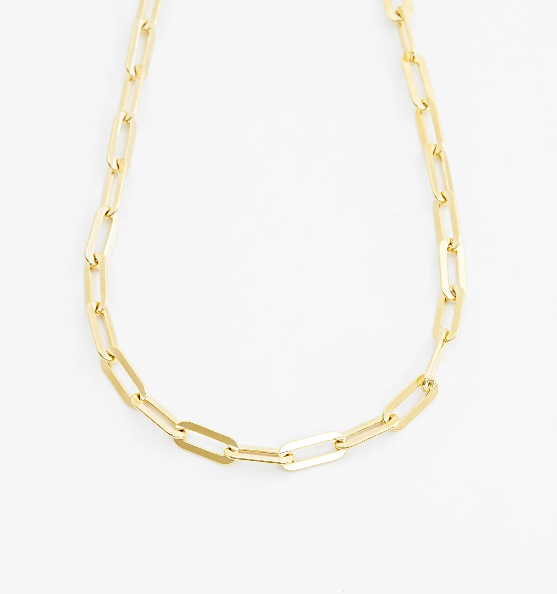 Bold Paperclip Chain Necklace