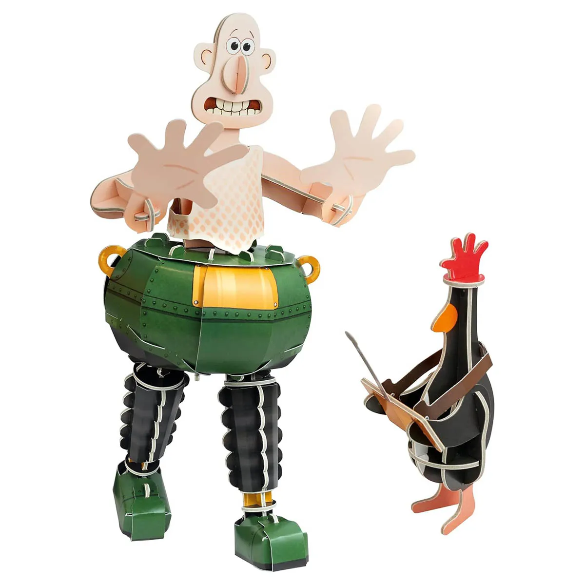 Build Your Own Wallace & Gromit Techno Trousers Slot Together Cardboard Kit