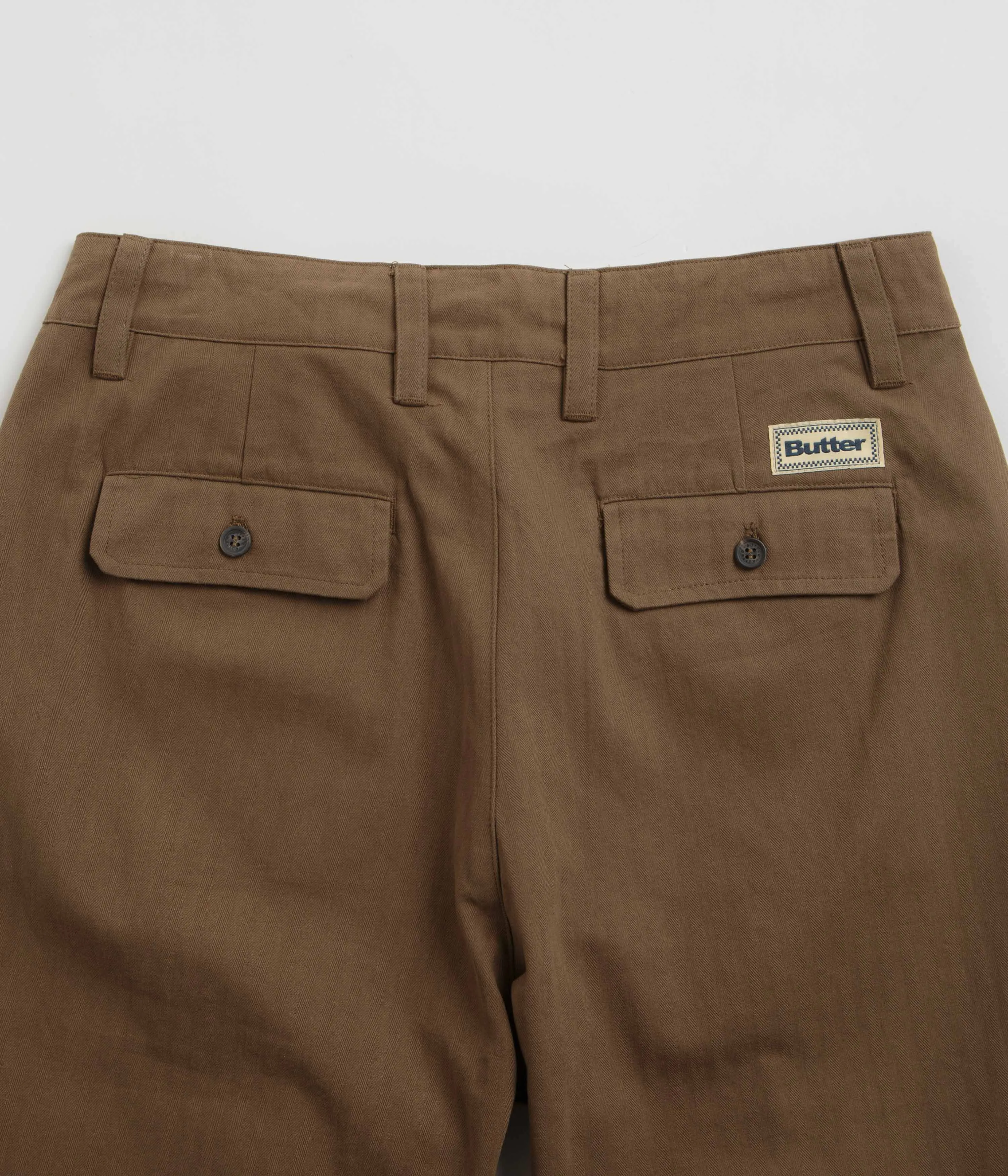 Butter Goods Pleated Trousers - Brown