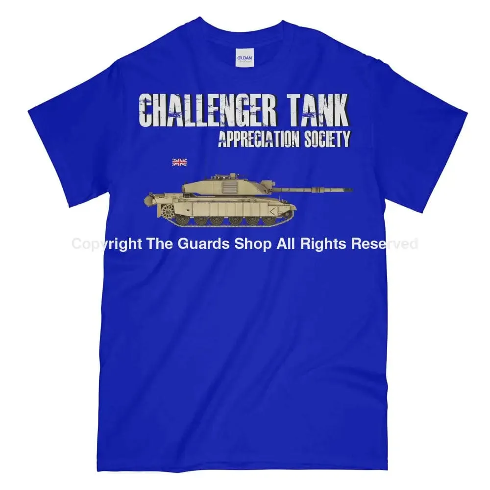 CHALLENGER TANK Appreciation Society Printed T-Shirt