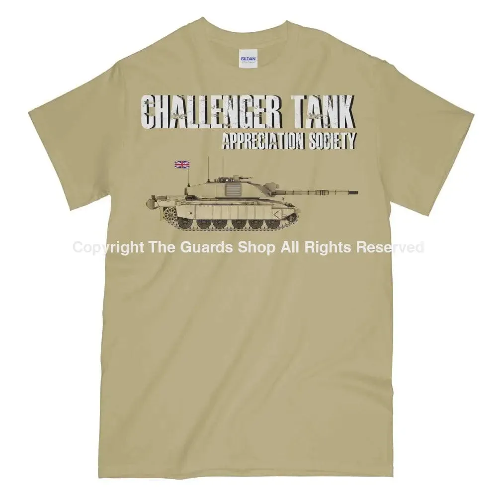 CHALLENGER TANK Appreciation Society Printed T-Shirt