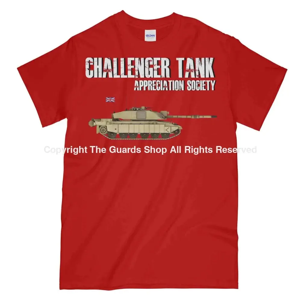 CHALLENGER TANK Appreciation Society Printed T-Shirt