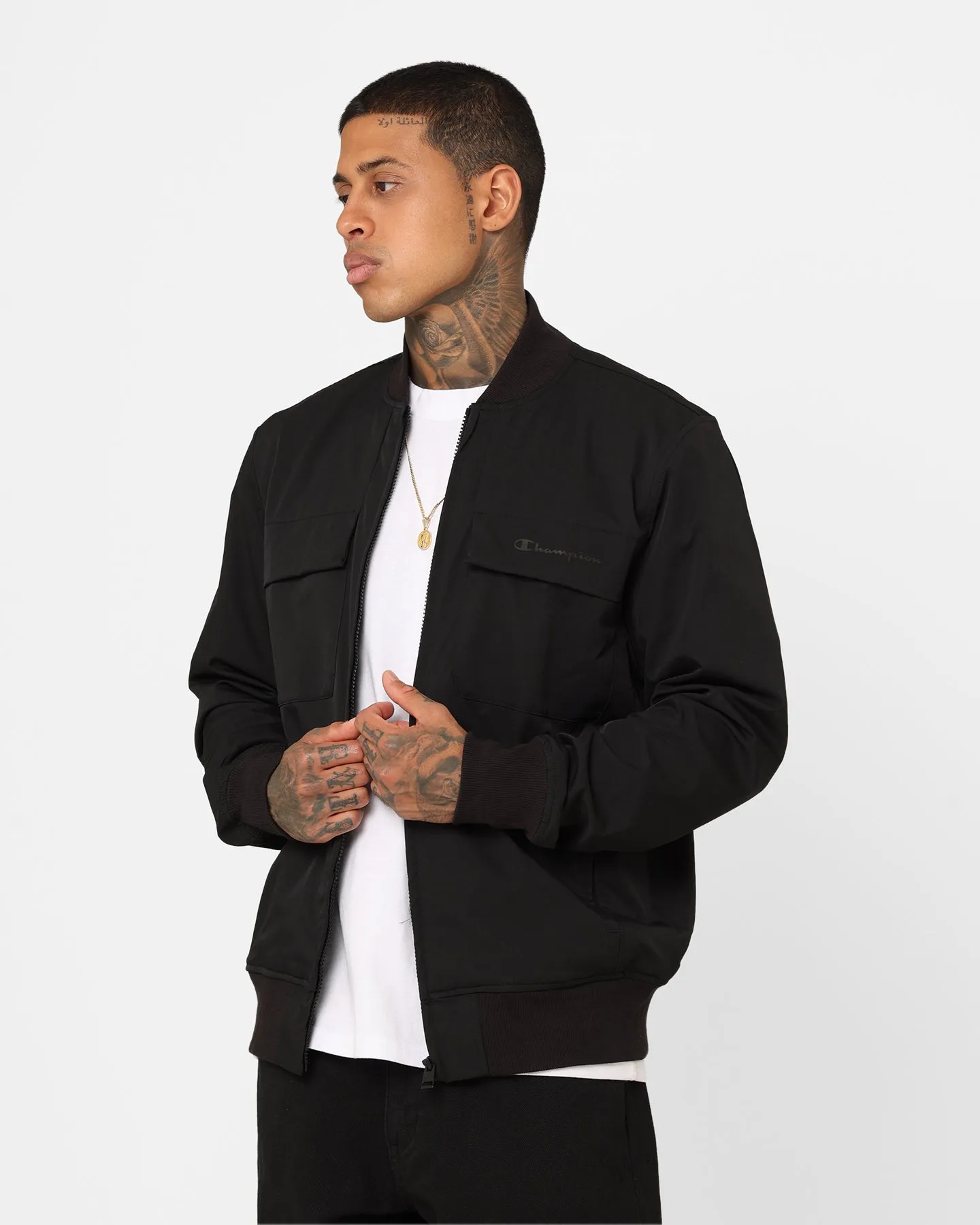 Champion Lifestyle Woven Bomber Jacket Black