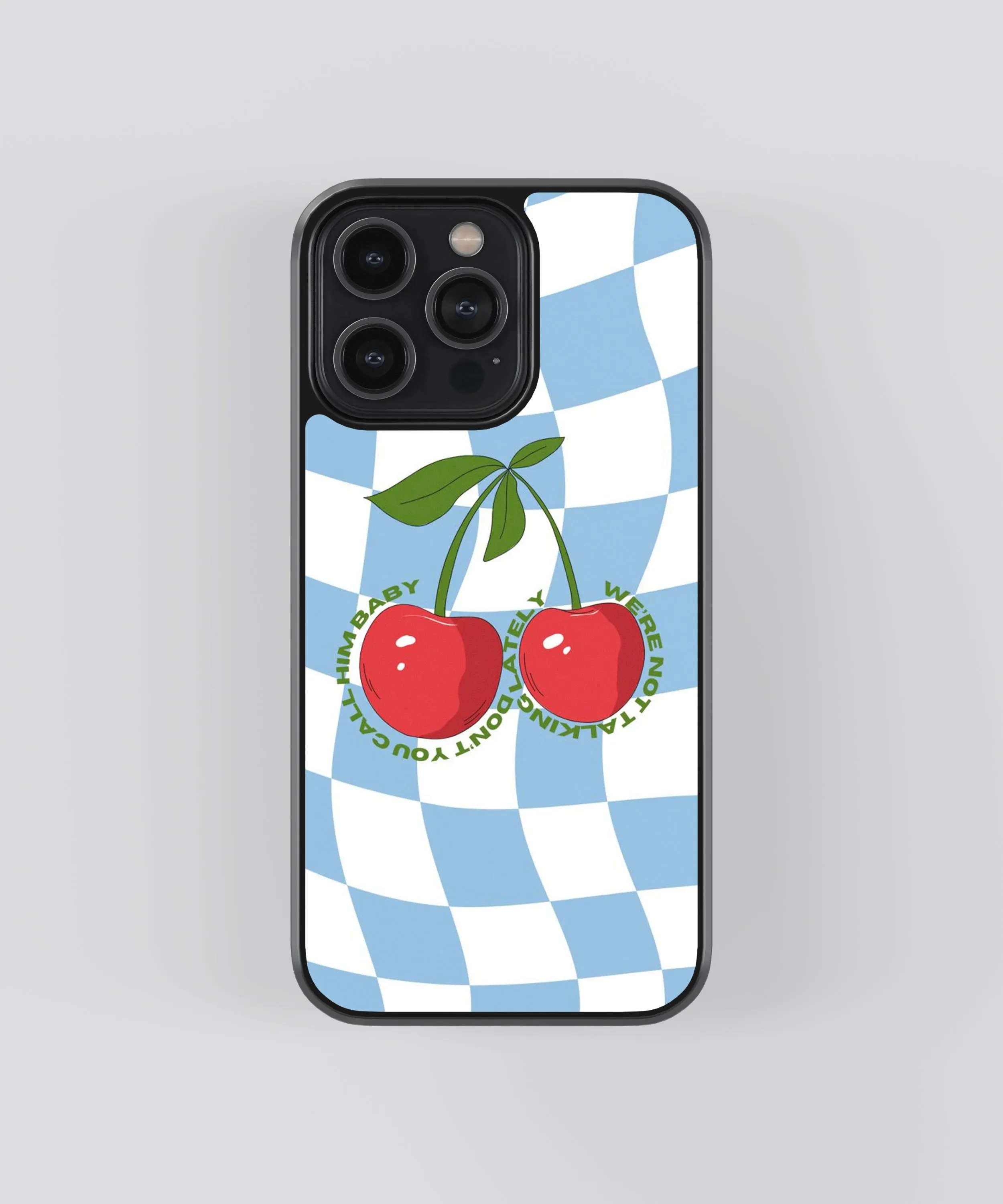 Cherries Y2K Glass Phone Case Cover