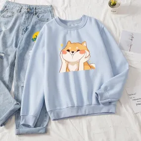 Chubby Shiba Cheeks Pullover Sweater