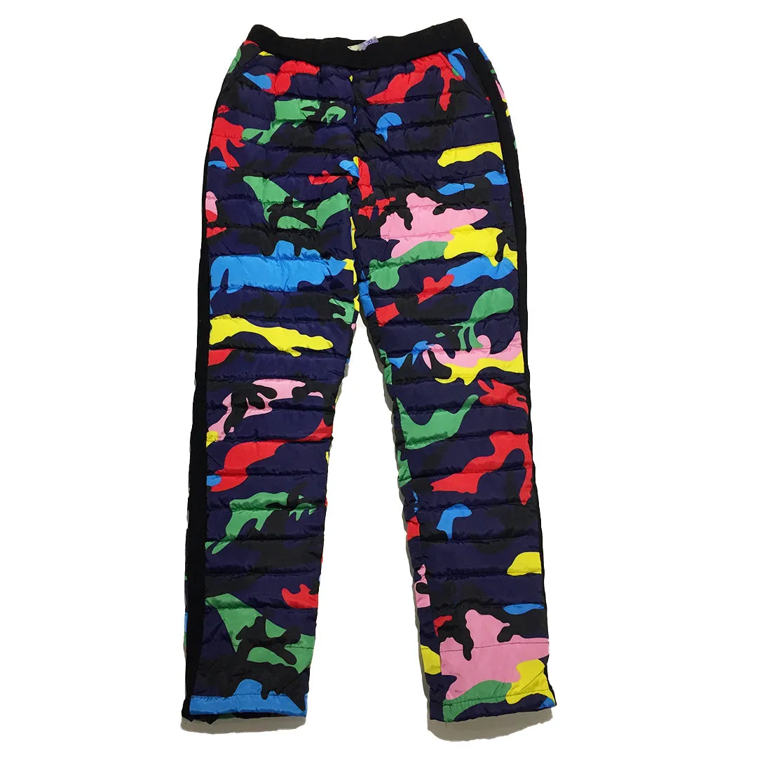 Colorful Camouflage Quilted Pants