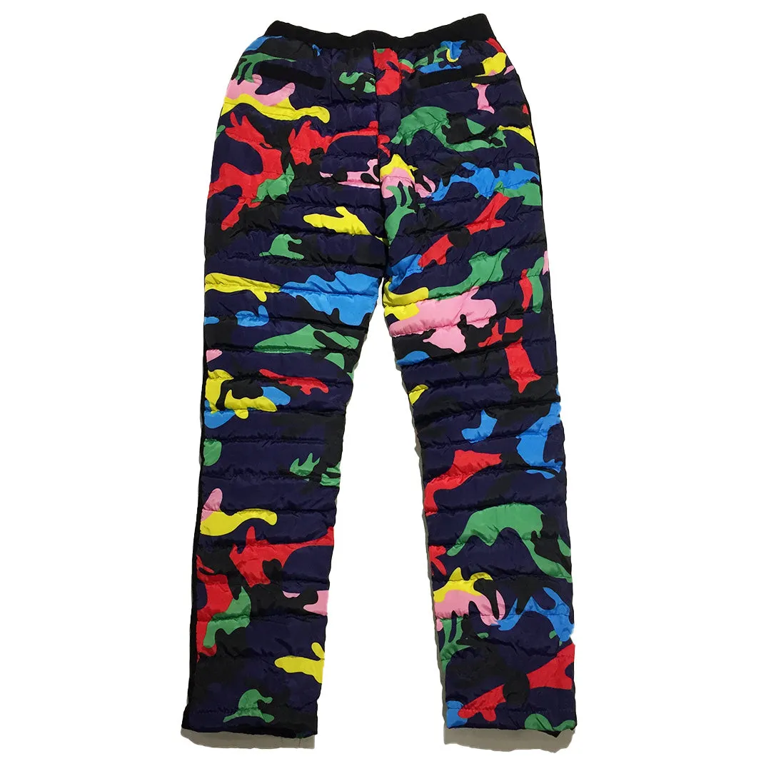 Colorful Camouflage Quilted Pants