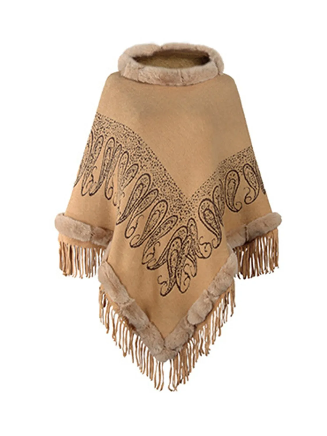 Daniella™ | Fringe Cape Sleeve Poncho