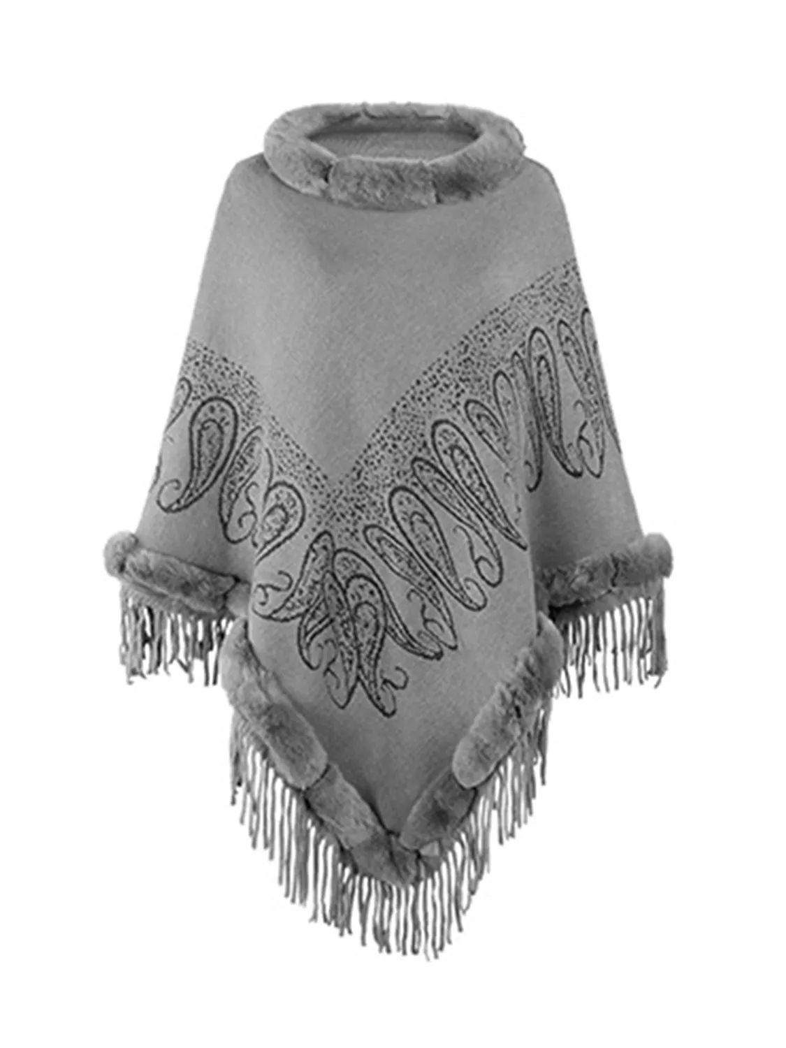 Daniella™ | Fringe Cape Sleeve Poncho