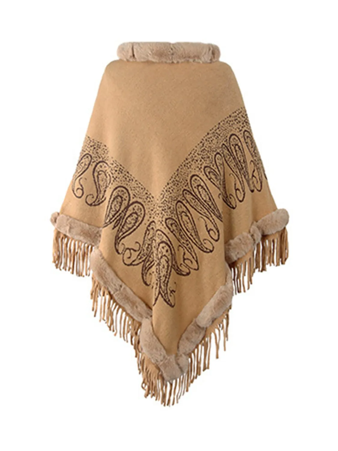 Daniella™ | Fringe Cape Sleeve Poncho