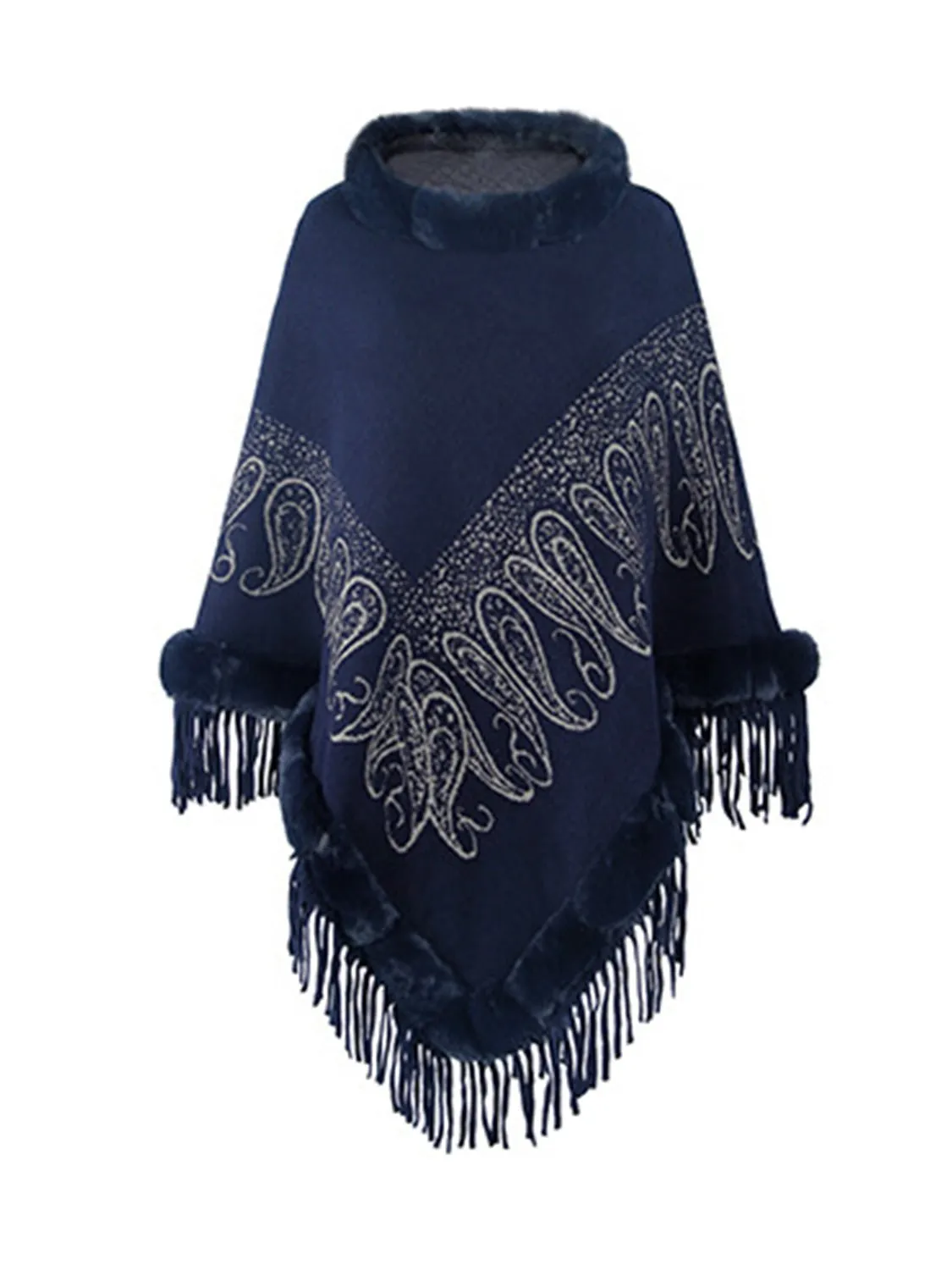 Daniella™ | Fringe Cape Sleeve Poncho