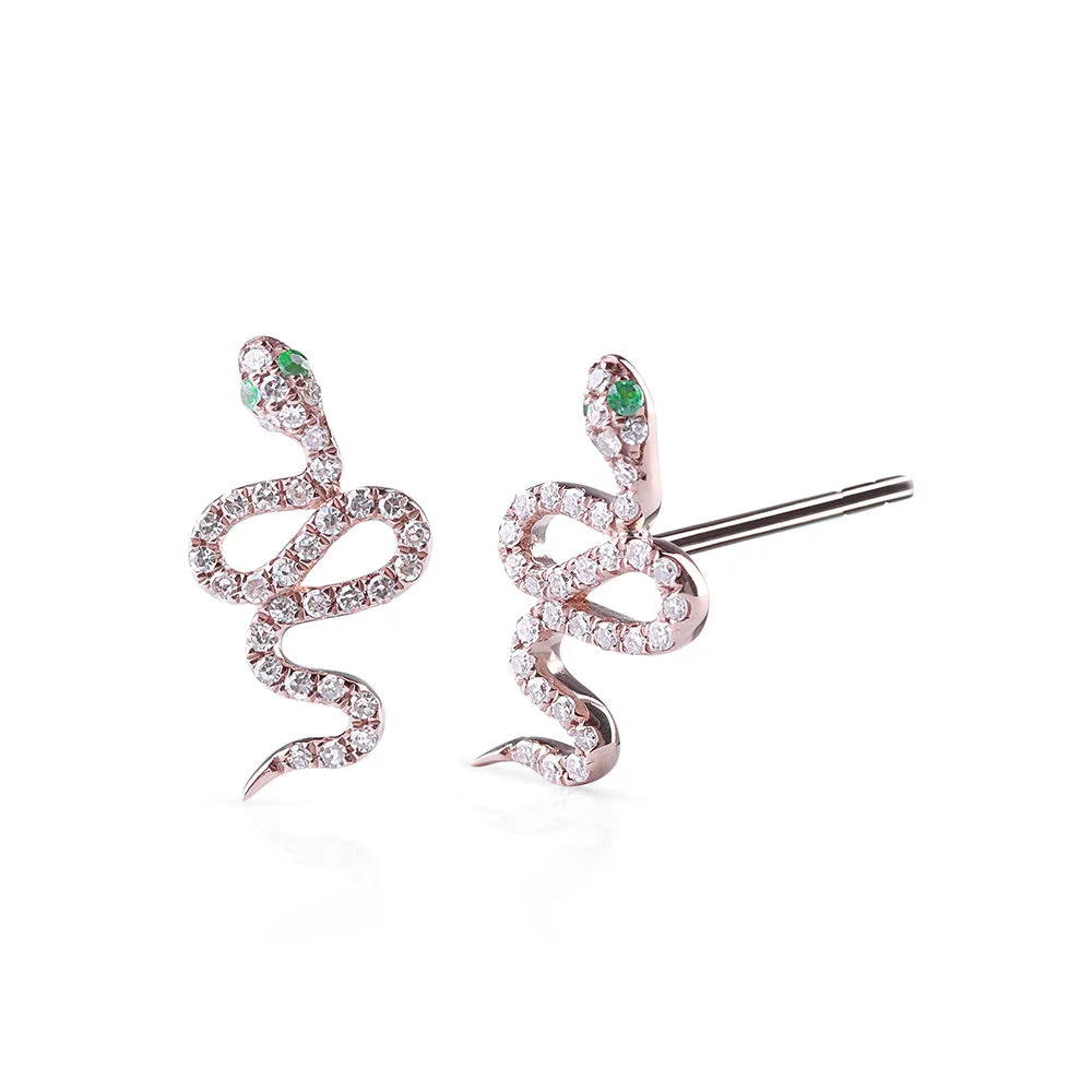 DIAMOND SNAKE STUDS