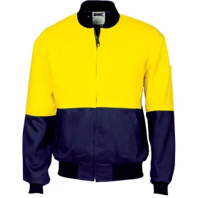 DNC Hi Vis Two Tone Cotton Bomber Jacket (3757)