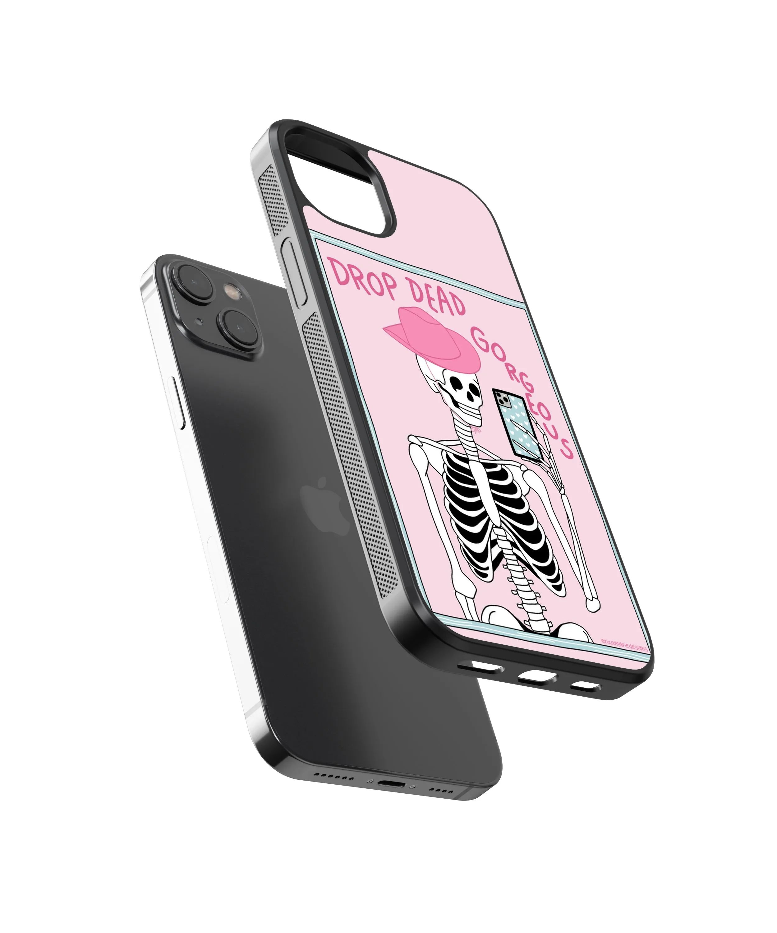 Drop Dead Gorgeous Y2K Glass Phone Case Cover