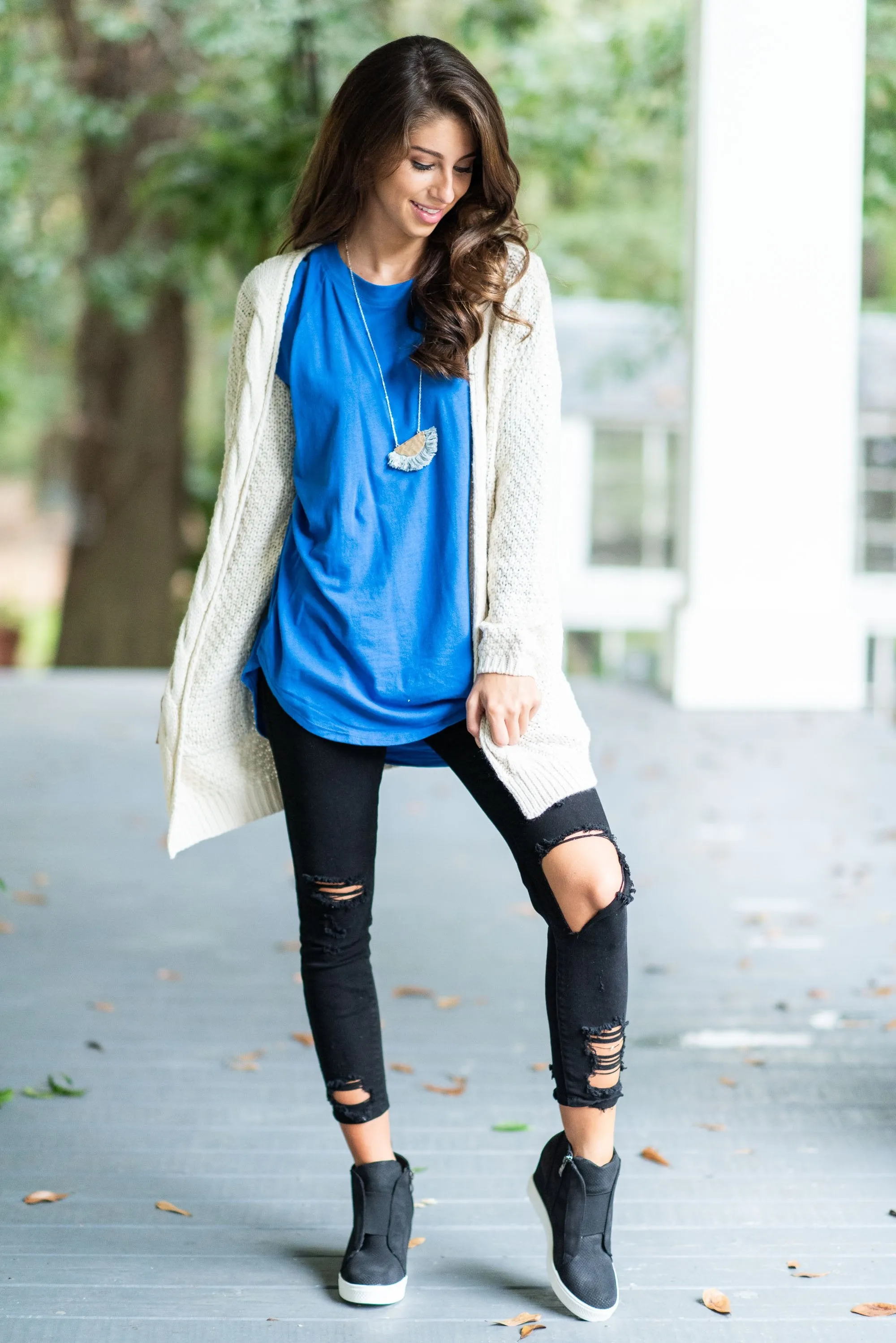 Easy Like Sunday Cobalt Blue Tunic