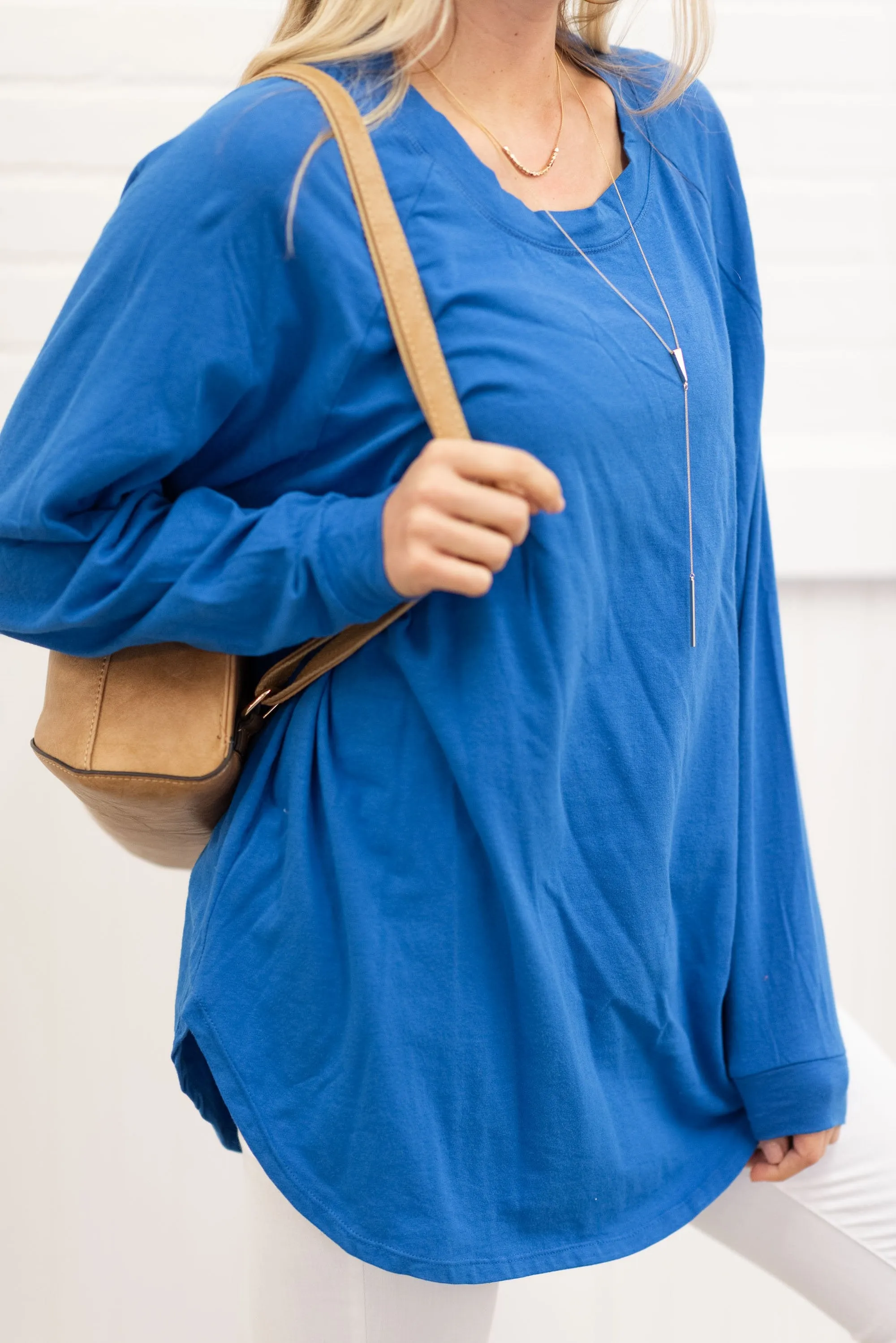 Easy Like Sunday Cobalt Blue Tunic