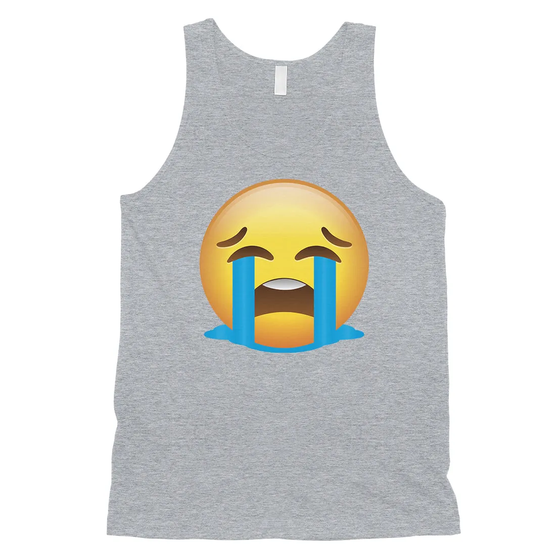 Emoji-Crying Mens Sadness Basic Emotion Best Tank Top Friend Gift