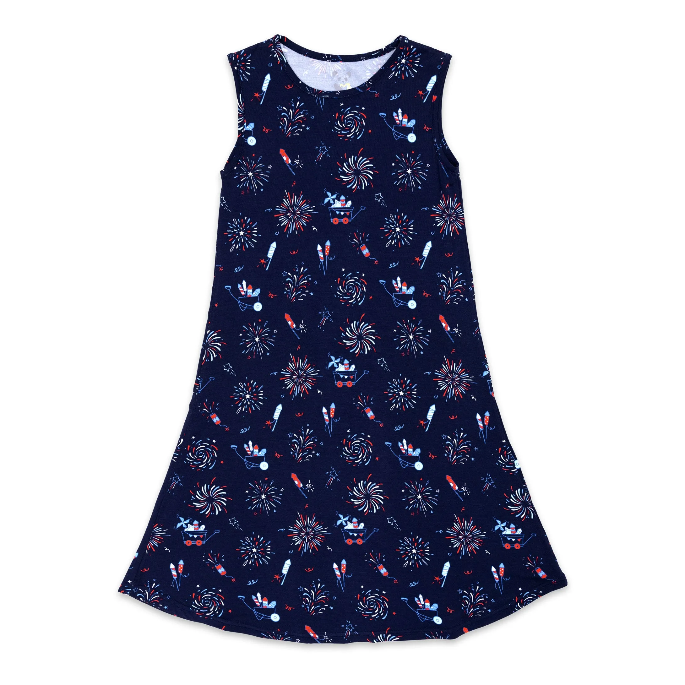 Fireworks Bamboo Girls' Sleeveless Dress