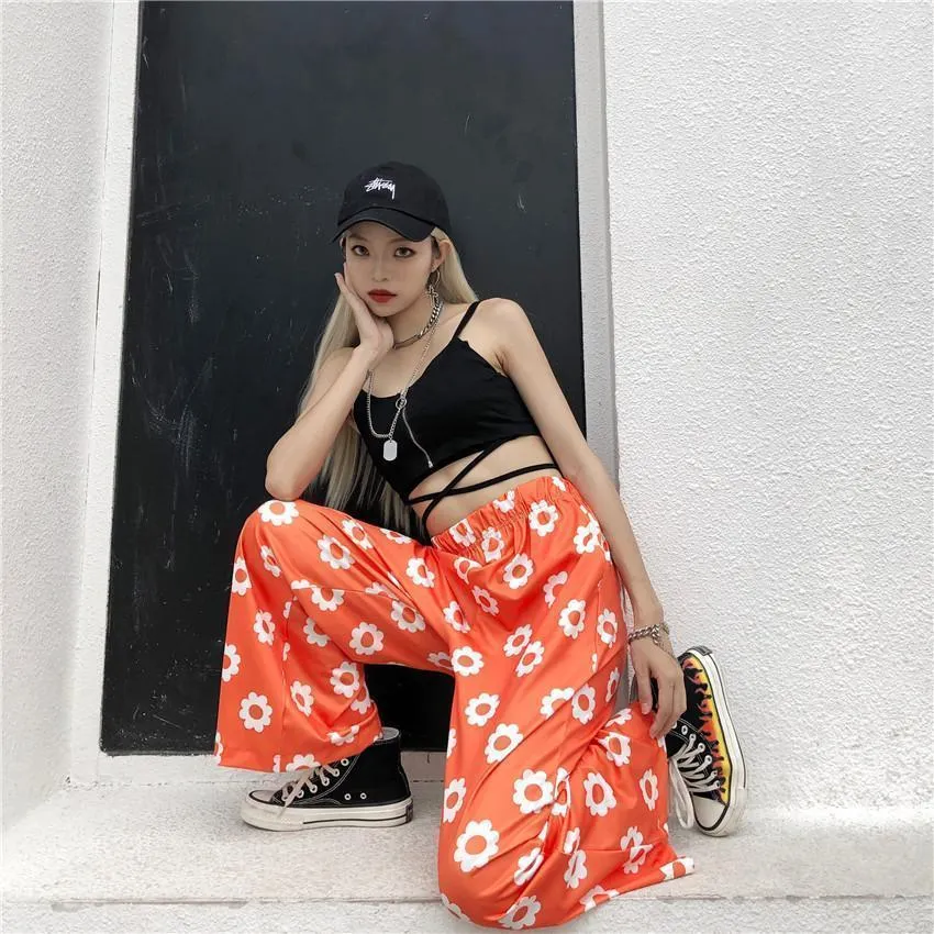 Flower Print Pants