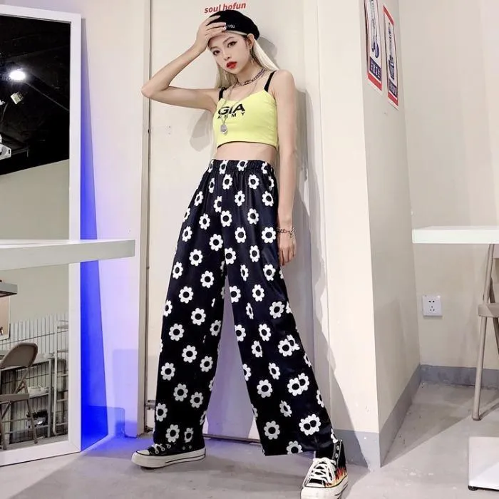 Flower Print Pants