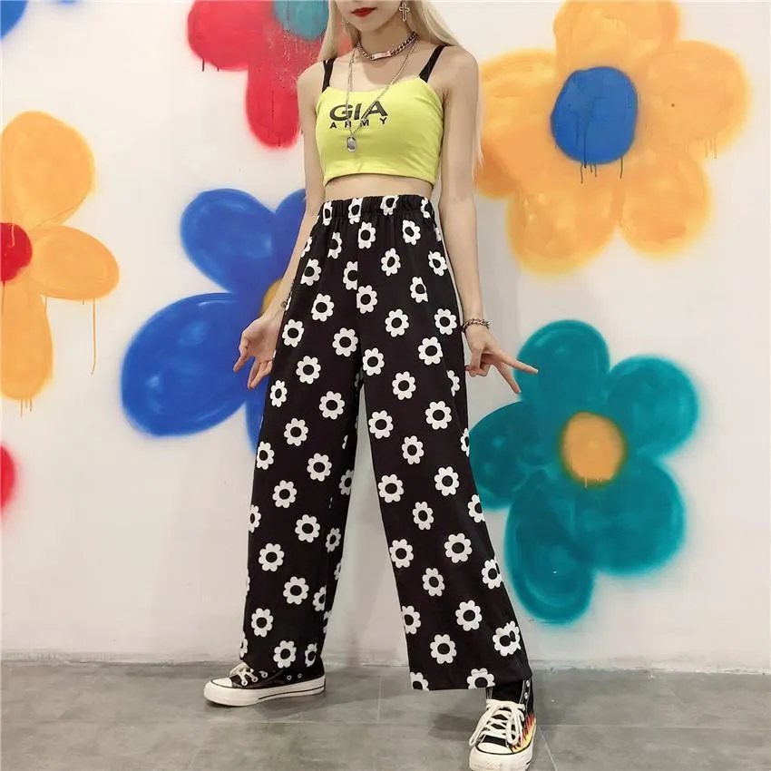 Flower Print Pants