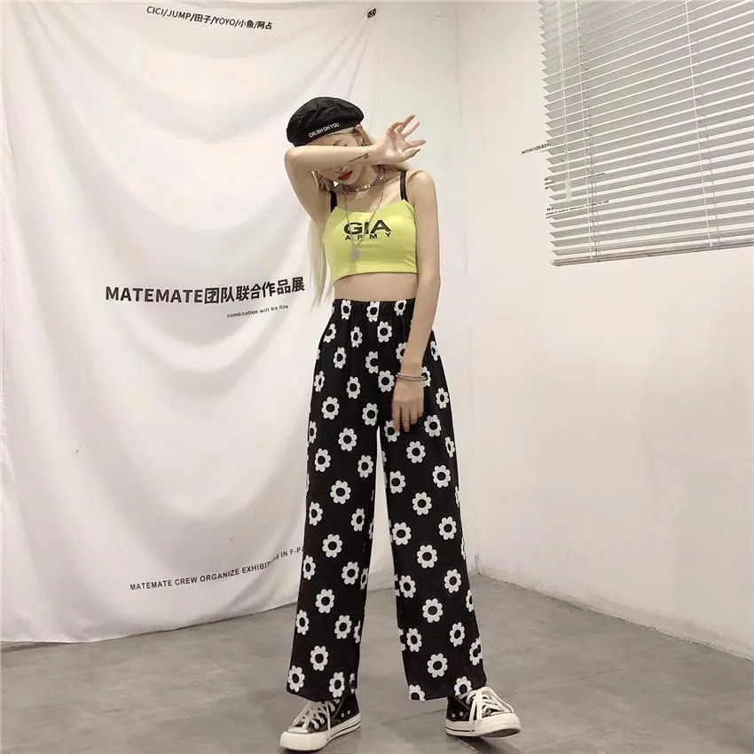 Flower Print Pants