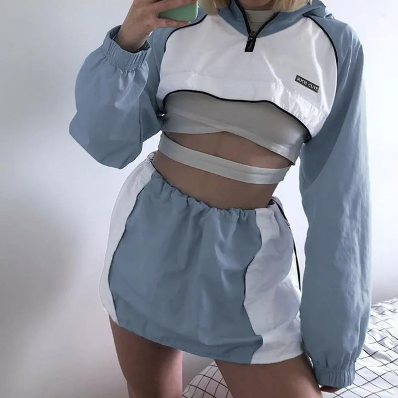 Full Zip Crop Hoodie