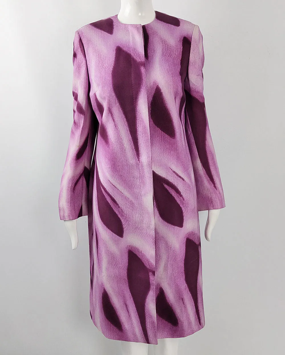 Gianni Versace Vintage Pink & Purple Silk Duster Jacket, S/S 1999