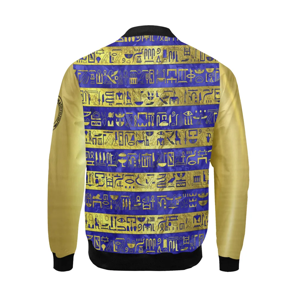 GOLDEN BLUE MDU NTR All Over Print Bomber Jacket for Men