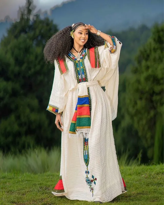 Gorgeous Cultural Habesha Dress Unique Ethiopian Traditional Dress Elegant Habesha Kemis