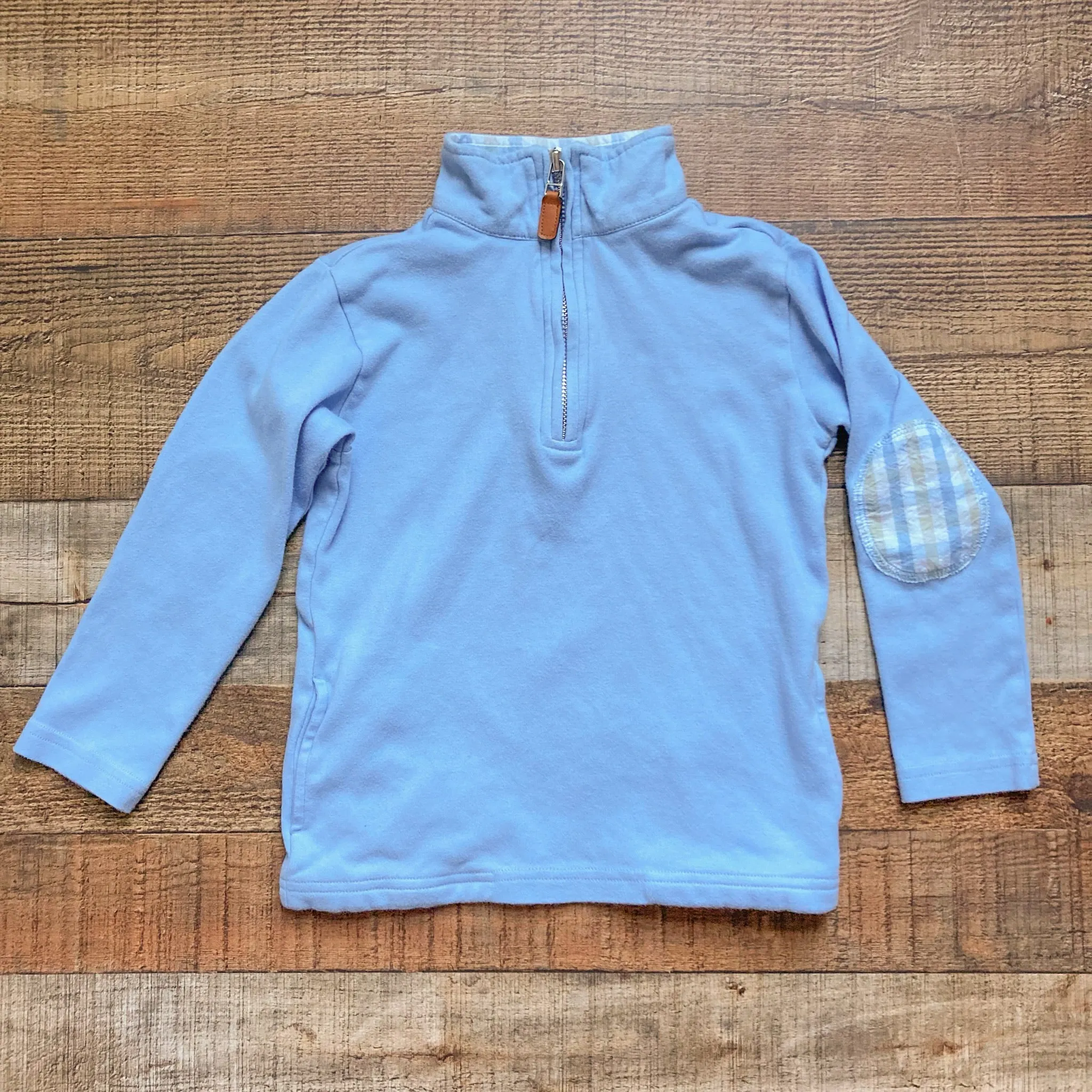 Grace & James Light Blue Quarter Zip Elbow Patch Pullover- Size 4T