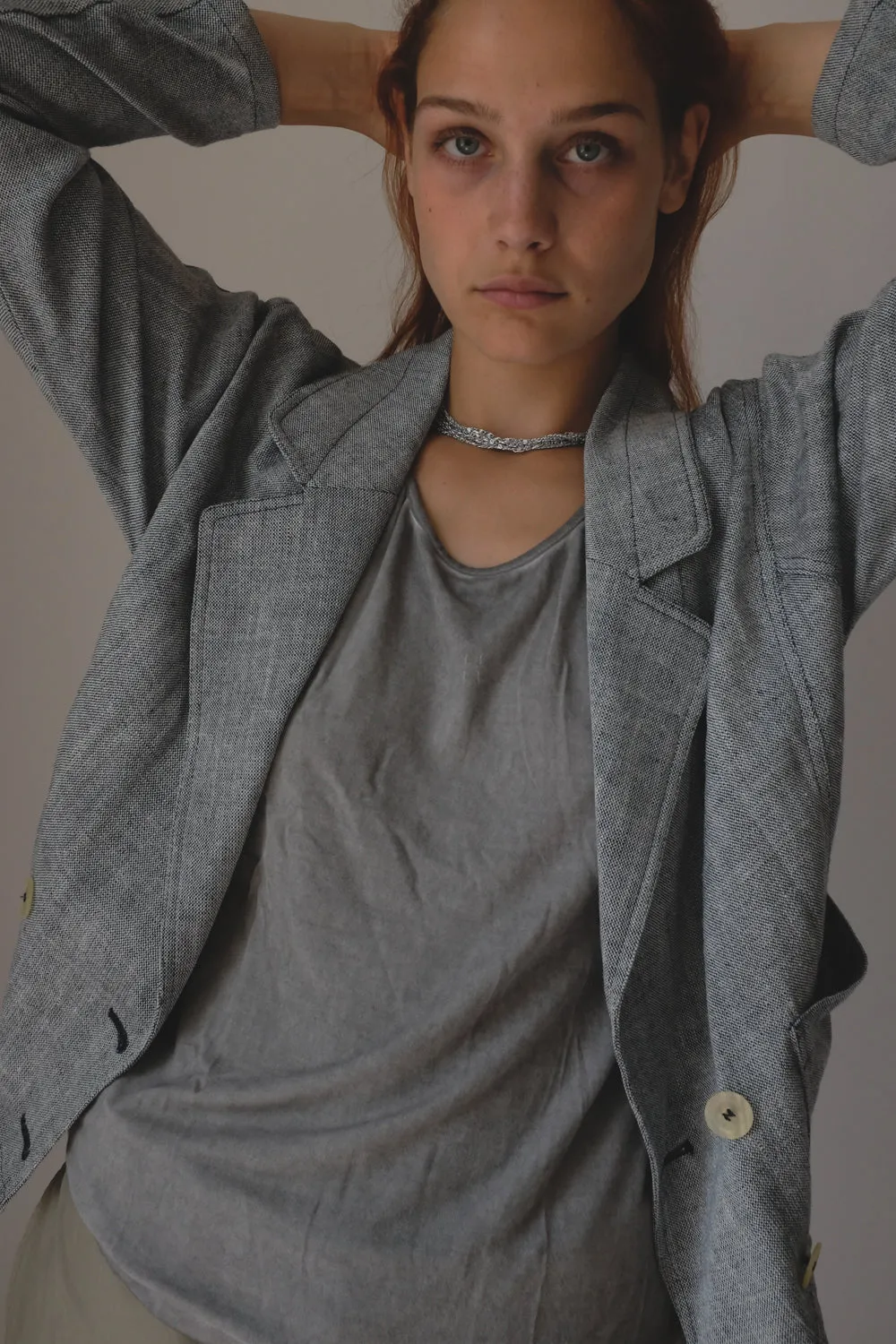 GREY FADED VISCOSE Y2K TANKTOP