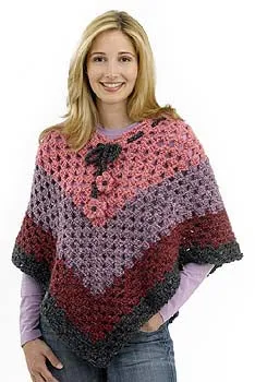 Groovy Granny Poncho Pattern (Crochet)