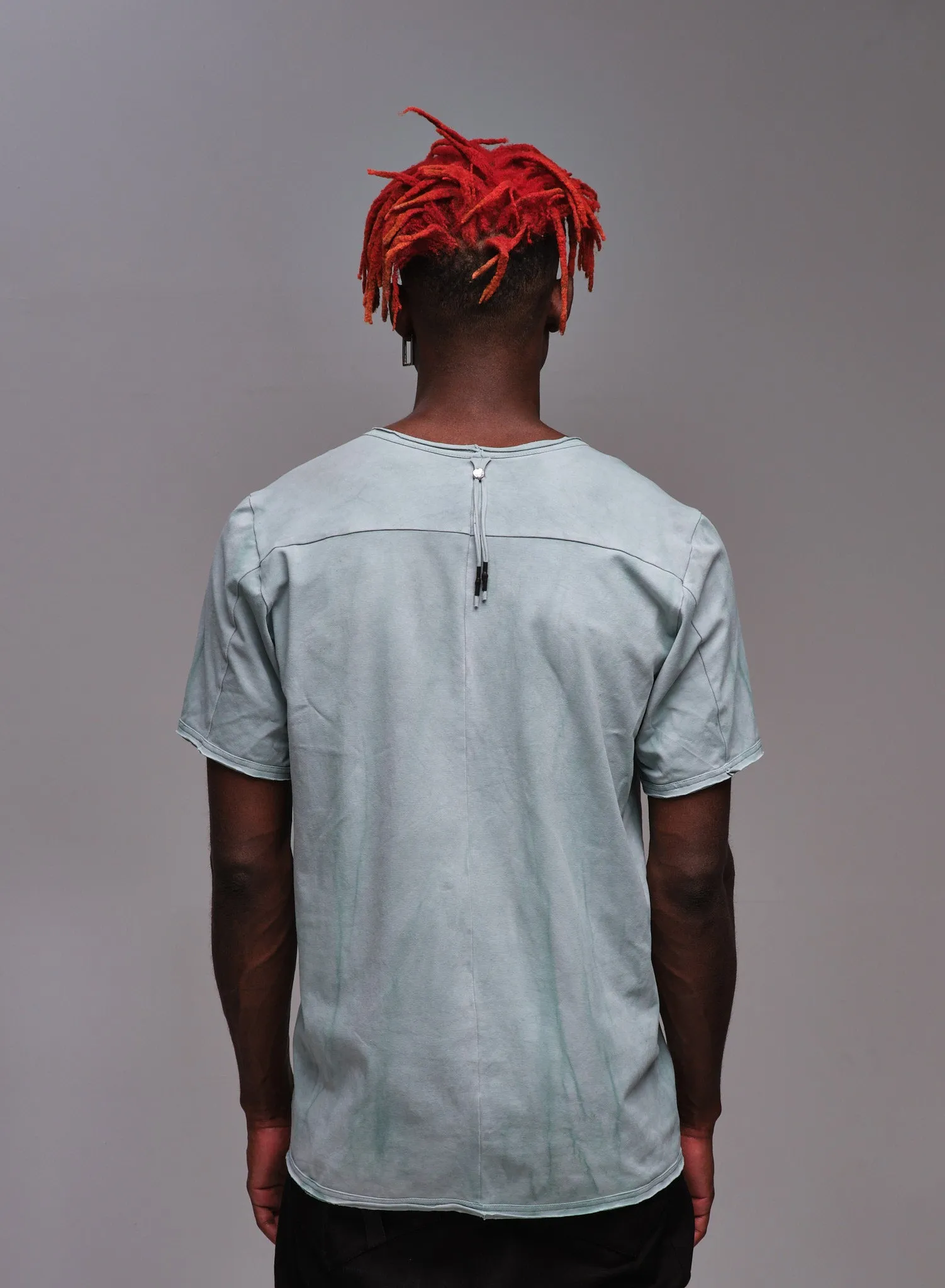 Hand-dyed straight silhouette t-shirt