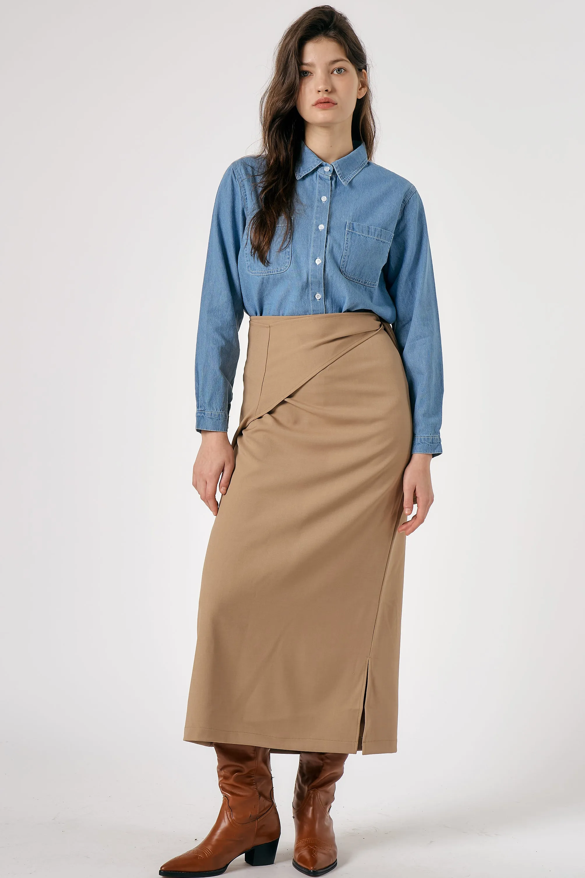 Hazel Wrap Effect Skirt