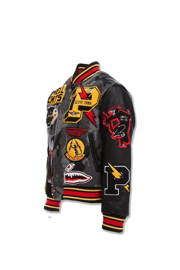 JORDAN CRIAG KIDS HELLCAT VARSITY JACKET CAMO BLACK