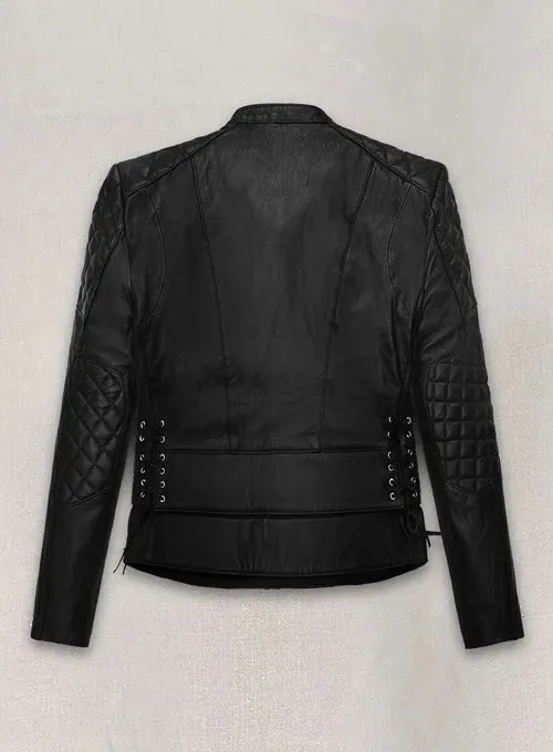 Kristen Stewart Moto Quilted Leather Jacket