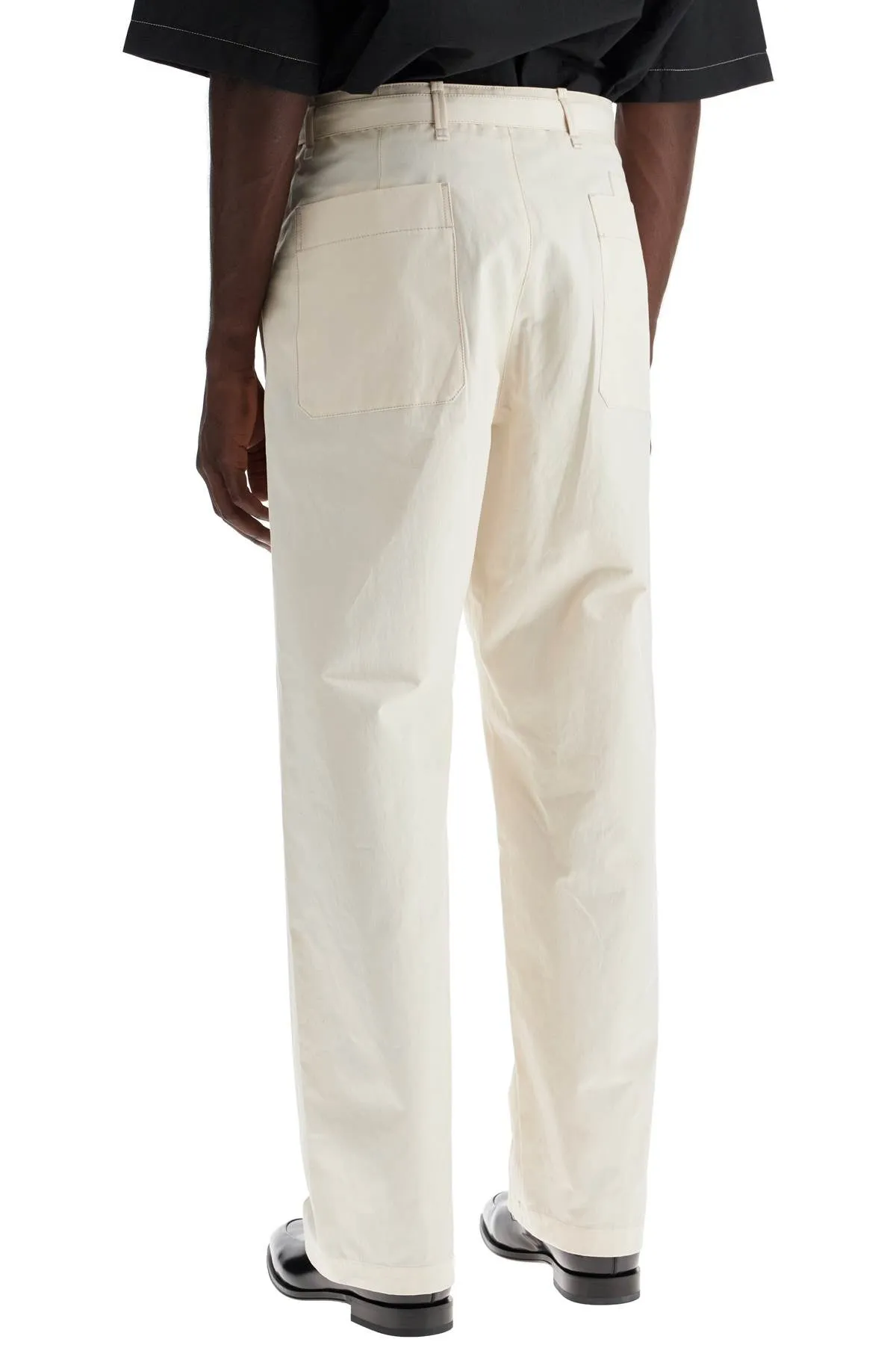 LEMAIRE straight-cut pants with belt