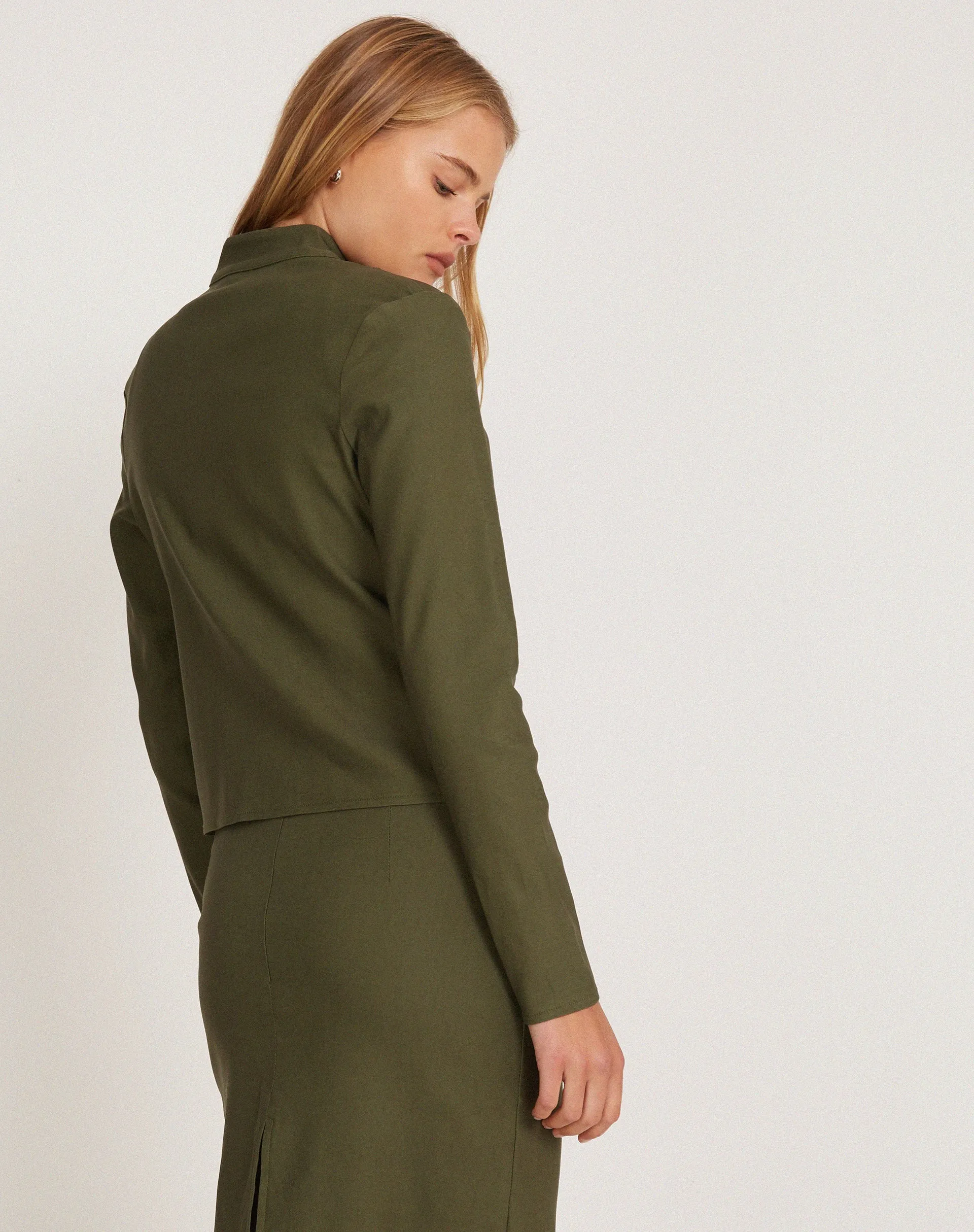 Livia Jacket in Tailoring Army Green