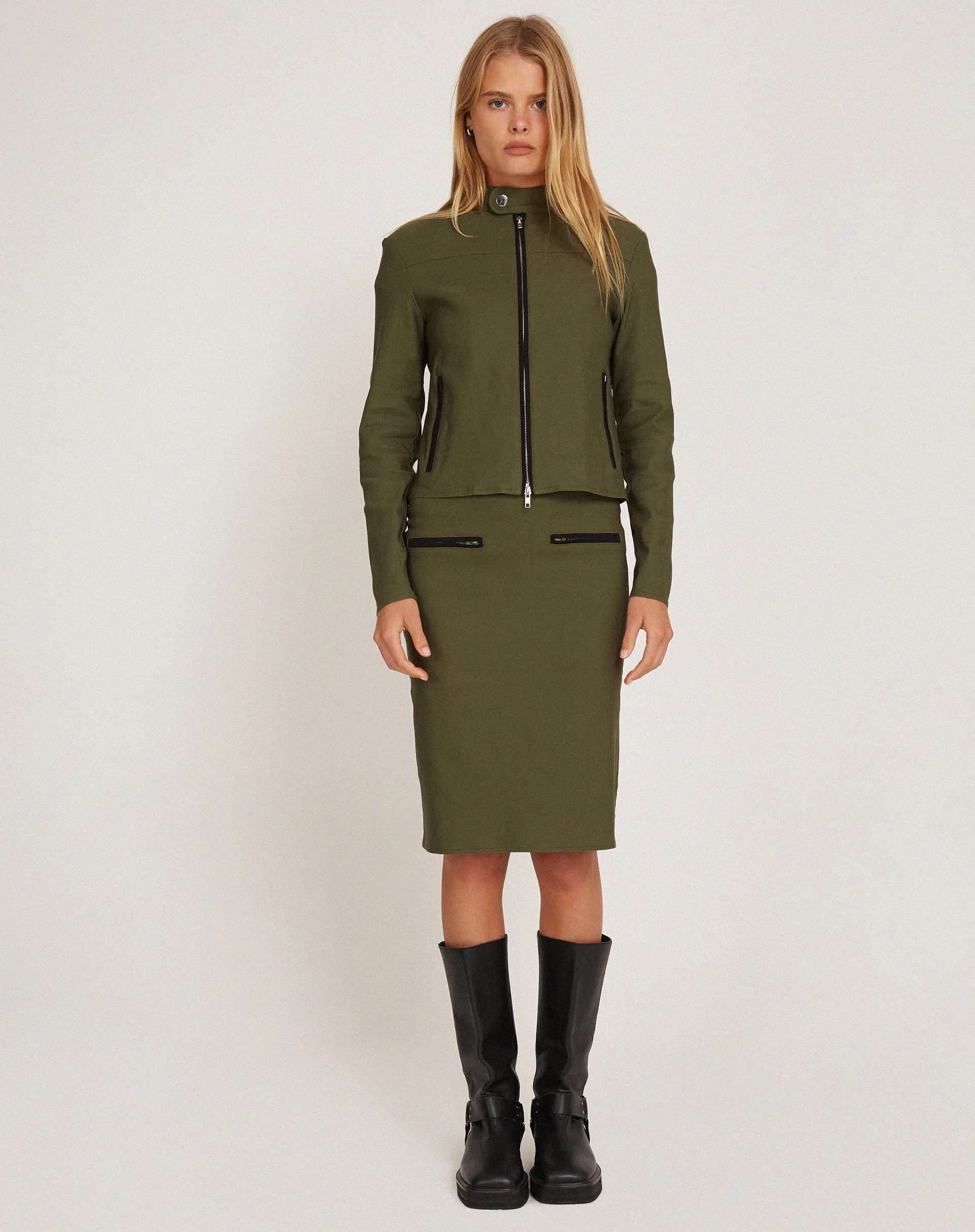 Livia Jacket in Tailoring Army Green