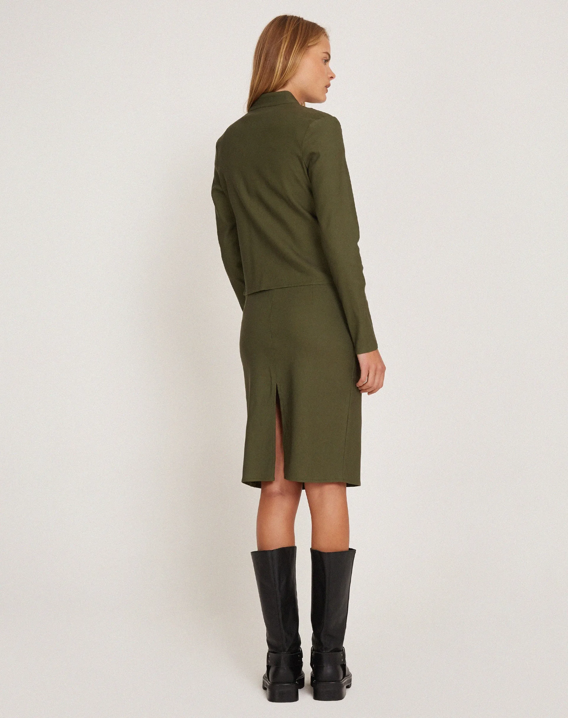 Livia Jacket in Tailoring Army Green