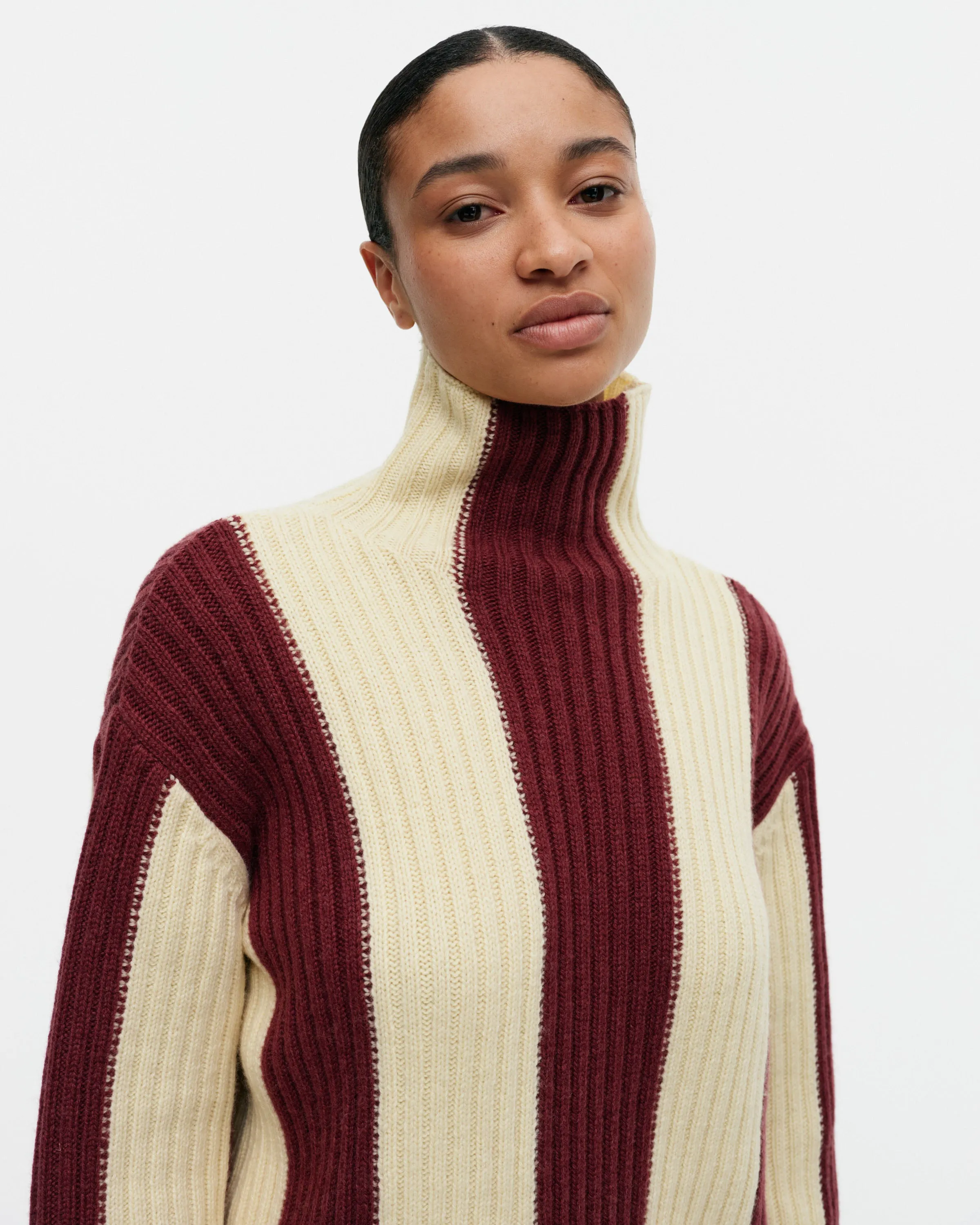 Maalis Raidat Knitted Wool Pullover 59cm