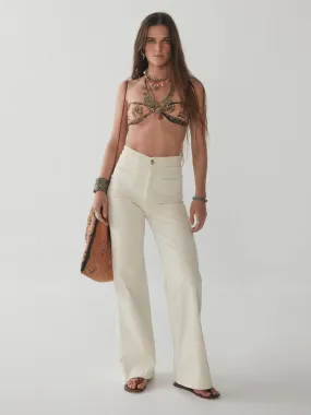 Maison Hotel Disco Ross Perfect White Pants - ByAdushka