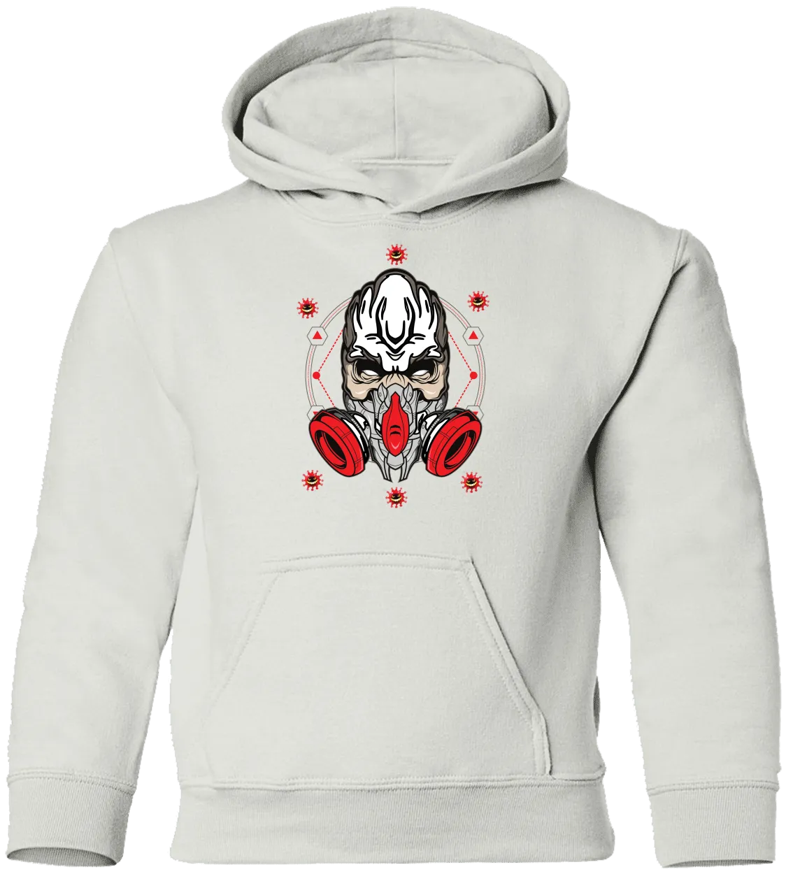 Masked Zombie Halloween Costume Youth Pullover Hoodie