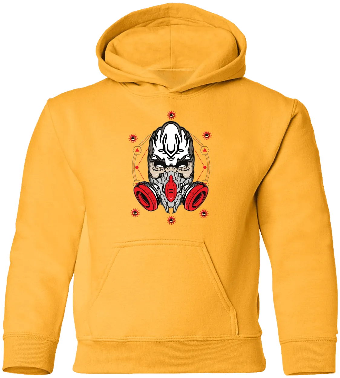 Masked Zombie Halloween Costume Youth Pullover Hoodie